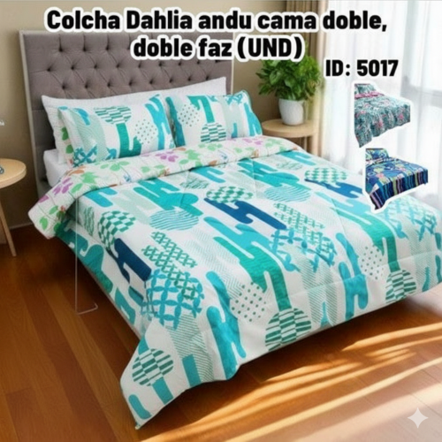 Colcha Dahlia andu cama doble, doble faz (UND)