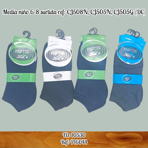 Media niño 6-8 surtida ref: CJ508N, CJ505N, CJ505G (DC)