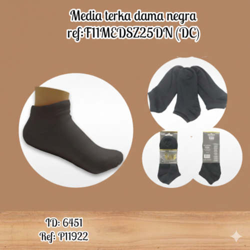 Media terka dama negra ref:F11MEDSZ25DN (DC)