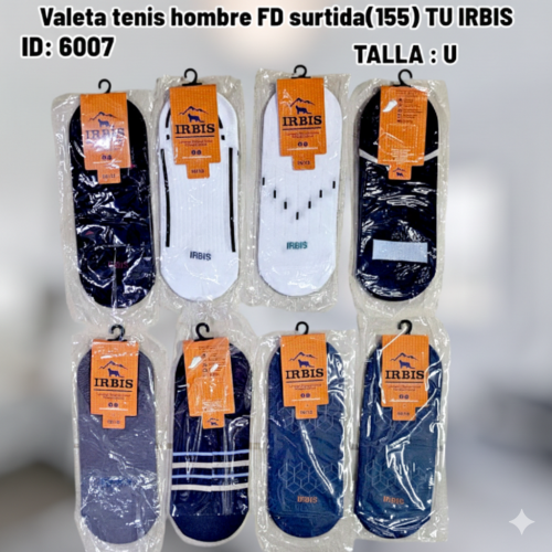Valeta tenis hombre FD surtida(155) TU IRBIS (DC)