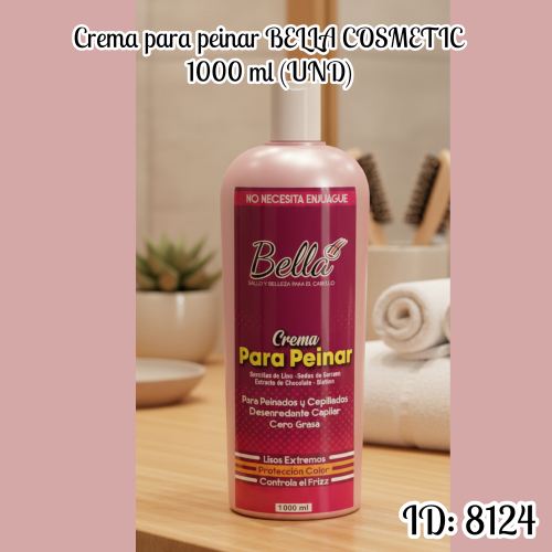 Crema para peinar BELLA COSMETIC 1000 ml (UND)