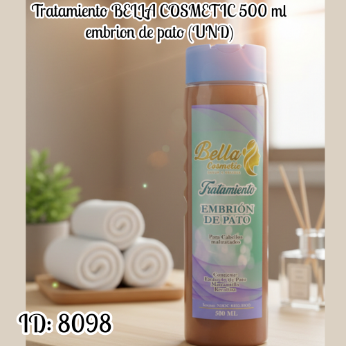 Tratamiento BELLA COSMETIC 500 ml embrion de pato (UND)