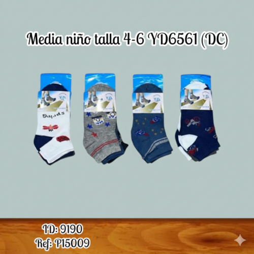 Media niño talla 4-6 YD6561 (DC)