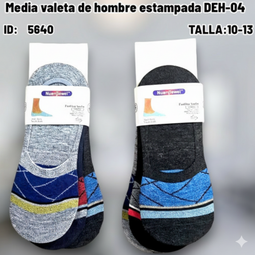 Media valeta de hombre estampada DEH-04 (DC)