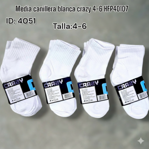 Media canillera blanca crazy 4-6 HFP40107 (DC)