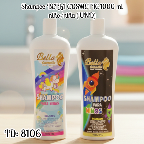 Shampoo BELLA COSMETIC 1000 ml niño/niña (UND)