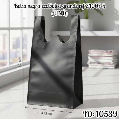 Bolsa negra ecológica grande ref 24007-5 (UND)