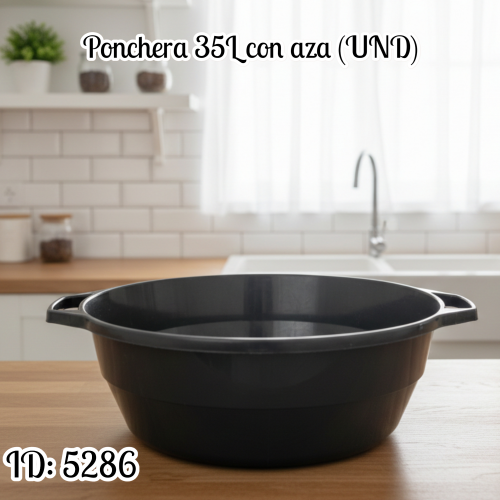 Ponchera 35L con aza (UND)