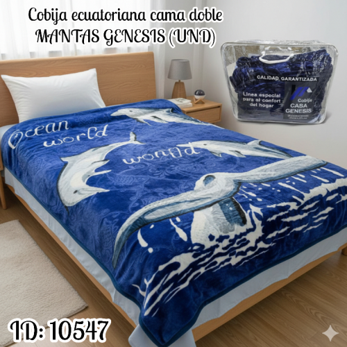 Cobija ecuatoriana cama doble MANTAS GENESIS (UND)