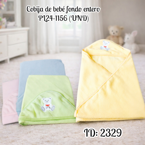 Cobija de bebé fondo entero PL24-1156 (UND)