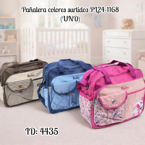 Pañalera colores surtidos PL24-1168 (UND)
