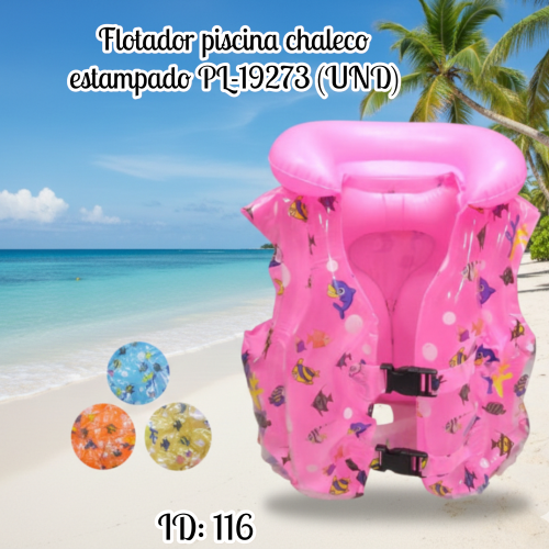 Flotador piscina chaleco estampado PL-19273 (UND)