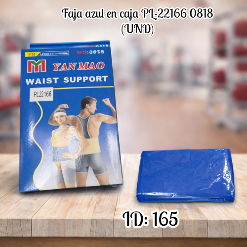 Faja azul en caja PL-22166 0818 (UND)