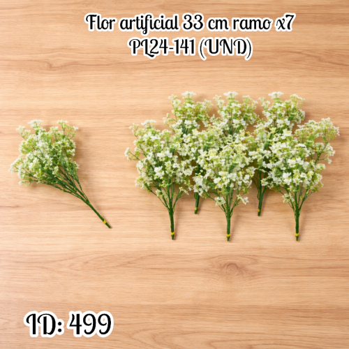 Flor artificial 33 cm ramo x7 PL24-141 (UND)