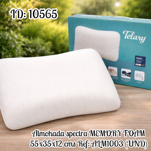 Almohada spectra MEMORY FOAM 55x35x12 cms  Ref: ALM1003 (UND)