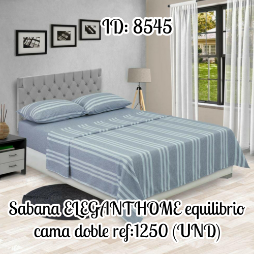 Sabana ELEGANTHOME equilibrio cama doble ref:1250 (UND)