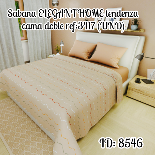 Sabana ELEGANTHOME tendenza cama doble ref:3417 (UND)