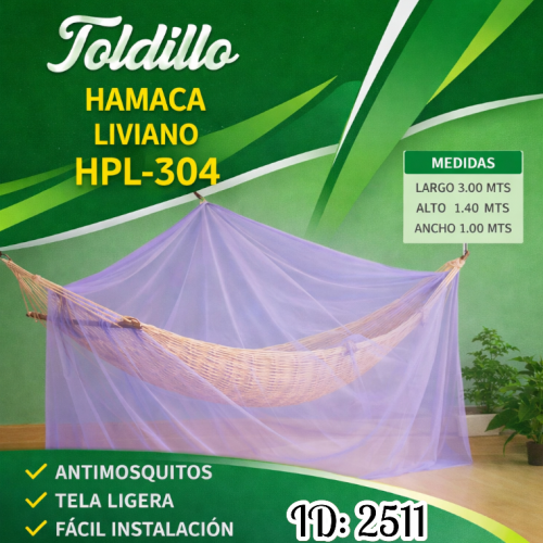 Toldillo hamaca pequeño liviano HPL-304 (UND)