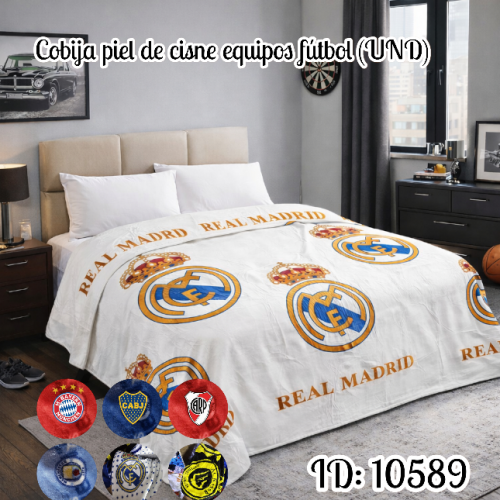 Cobija piel de cisne equipos fútbol (UND)