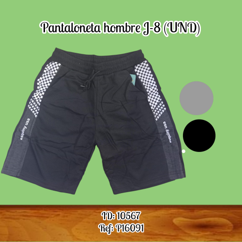 Pantaloneta hombre J-8 (UND)
