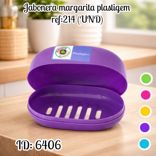 Jabonera margarita plastigem ref:214 (UND)