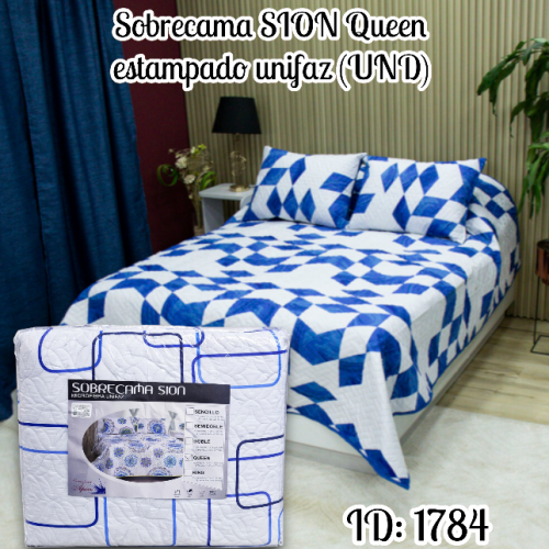 Sobrecama SION Queen estampado unifaz (UND)
