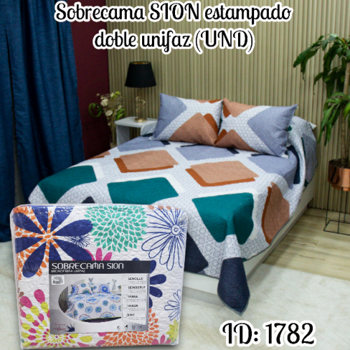Sobrecama SION estampado doble unifaz (UND)