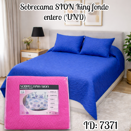 Sobrecama SION King fondo entero (UND)
