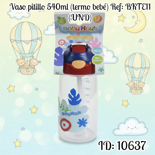 Vaso pitillo 540ml (termo bebé) Ref: BKTE11 (UND)