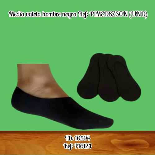 Media valeta hombre negra  Ref: P1MEDSZ60N (UND)