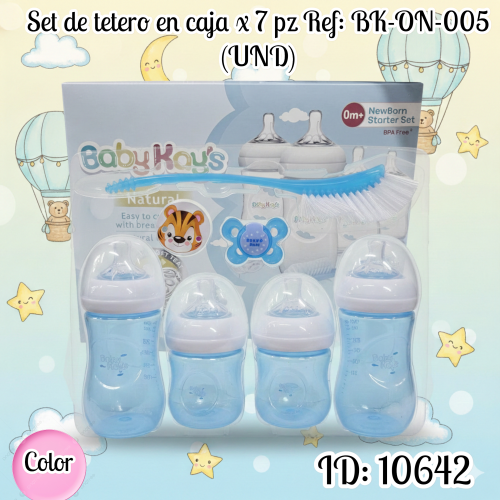 Set de tetero en caja x 7 pz Ref: BK-ON-005 (UND)