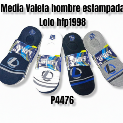 Media valeta hombre estampada Lolo HFP1998 (DC)