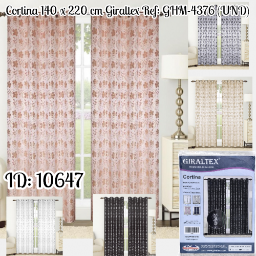 Cortina 140 x 220 cm Giraltex Ref: GHM-4376 (UND)