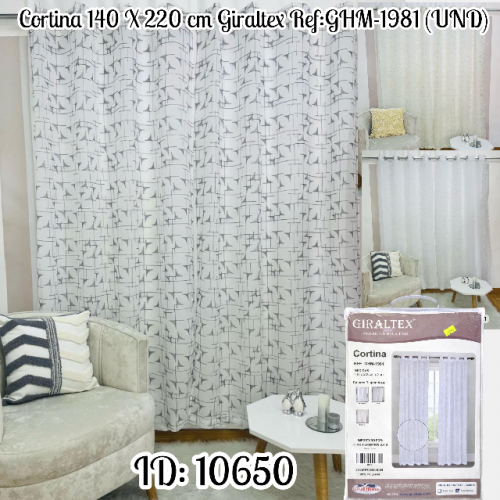 Cortina 140 X 220 cm Giraltex Ref:GHM-1981 (UND)