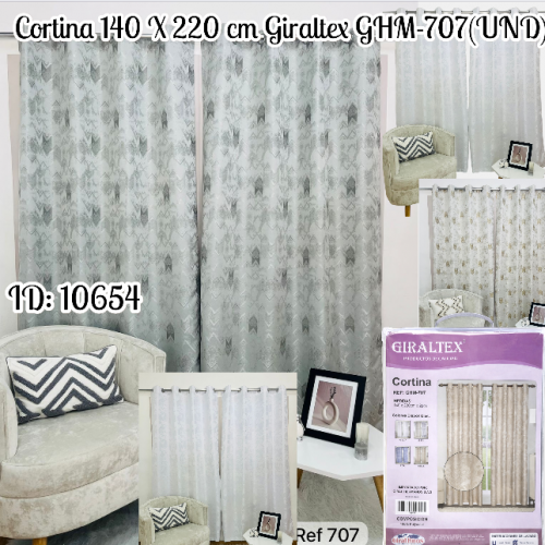 Cortina 140 X 220 cm Giraltex GHM-707(UND)
