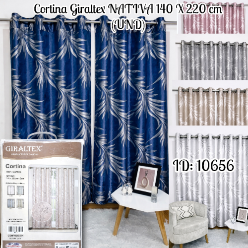 Cortina Giraltex NATIVA 140 X 220 cm (UND)