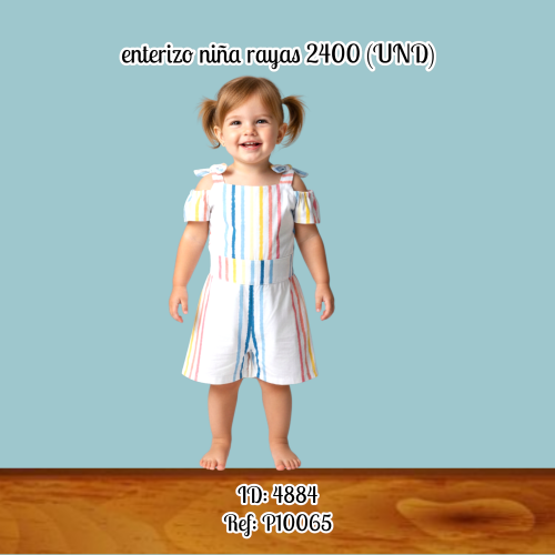 enterizo niña rayas 2400 (UND)