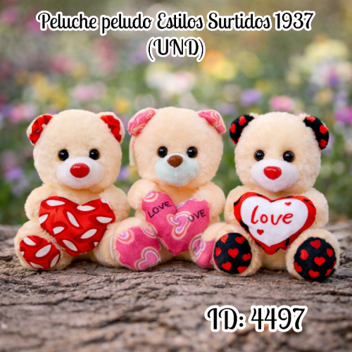 Peluche peludo Estilos Surtidos 1937 (UND)