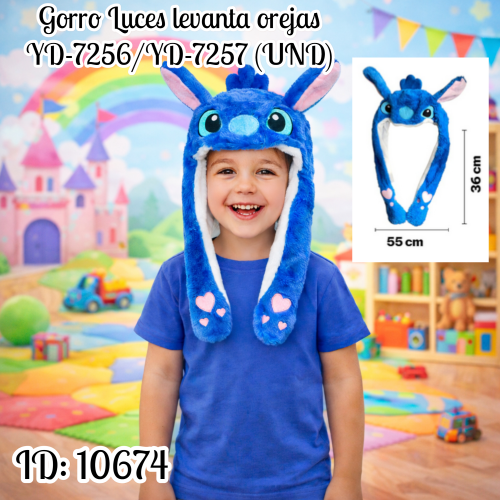 Gorro Luces levanta orejas  YD-7256/YD-7257 (UND)
