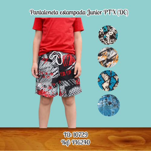 Pantaloneta estampada Junior PTX (DC)