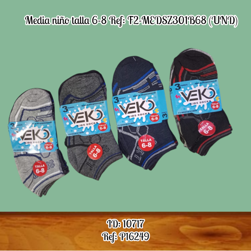 Media niño talla 6-8 Ref: F2-MEDSZ301B68 (UND)
