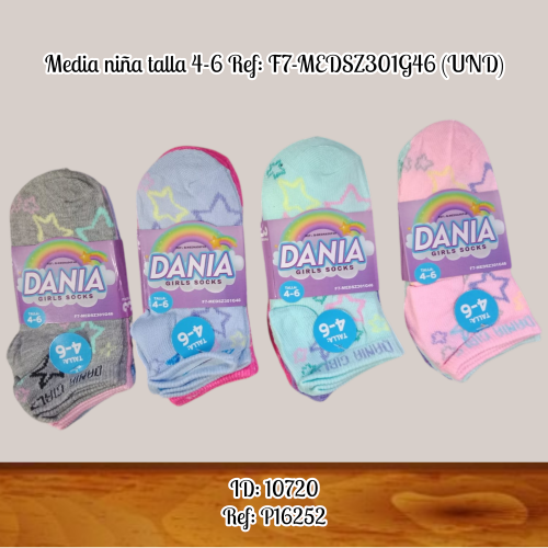 Media niña talla 4-6 Ref: F7-MEDSZ301G46 (UND)