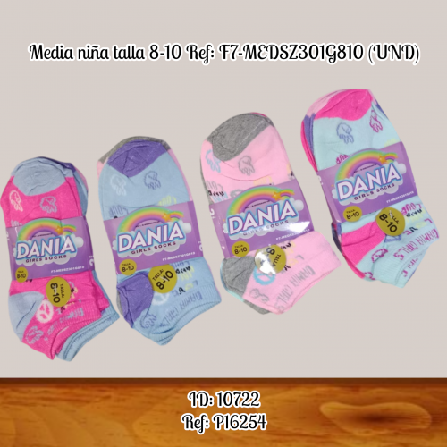 Media niña  talla 8-10 Ref: F7-MEDSZ301G810 (UND)