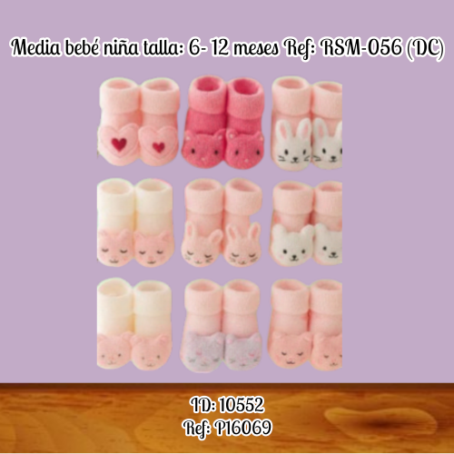 Media bebé niña talla: 6- 12 meses Ref: RSM-056 (DC)