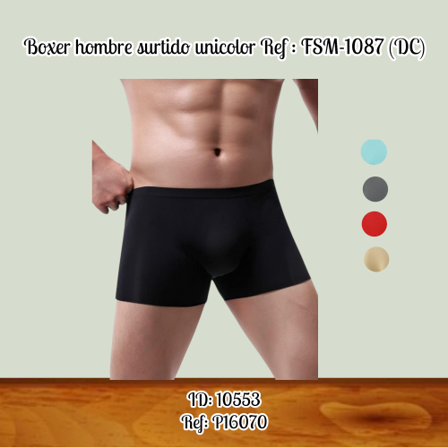 Boxer hombre surtido unicolor Ref : FSM-1087 (DC)