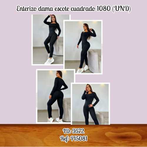 Enterizo dama escote cuadrado 1080 (UND)
