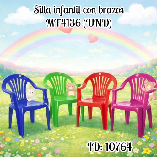 Silla infantil con brazos MT4136 (UND)