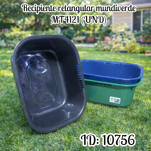 Recipiente retangular mundiverde MT4121 (UND)