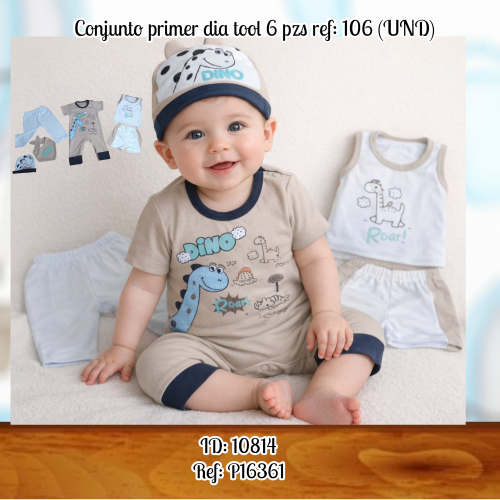 Conjunto primer dia tool 6 pzs ref: 106 (UND)