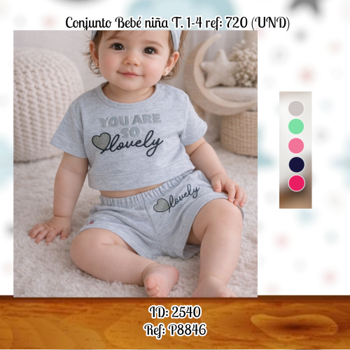 Conjunto Bebé niña T. 1-4 ref: 720 (UND)